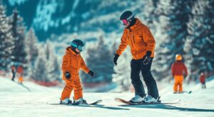 Snowboarding in Lake Tahoe